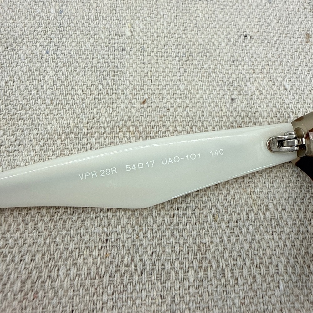 Prada VPR 29R Tortoise & Cream Eyeglass Frames 54-17-140 Italy AS-IS - Picture 7 of 10